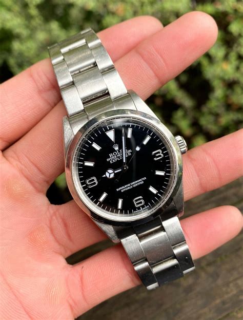 rolex explorer wrist watch.